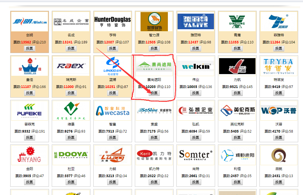 賽尚邀請您為我們投票 賽尚邀請您為我們投票