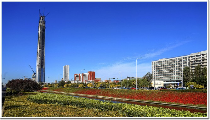 中國第一高樓——高銀金融117大廈遠(yuǎn)景圖 中國第一高樓——高銀金融117大廈遠(yuǎn)景圖